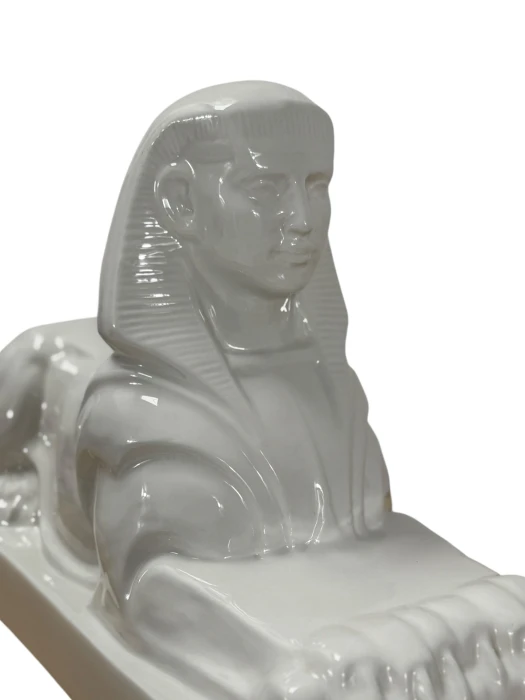 1920s Ceramic Sculpture of a Sphinx by Charles Vos for De Spinx Maastricht